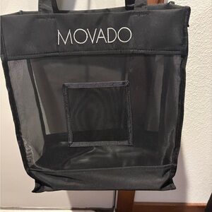 Movado Black Mesh Carryall